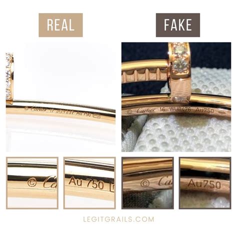 cartier juste un clou fake vs real|cartier justin un clou.